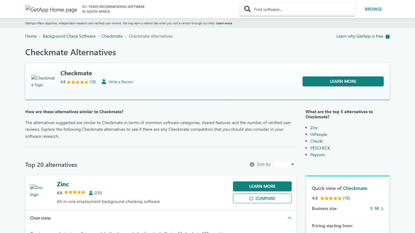 Checkmate Alternatives | GetApp South Africa 2026