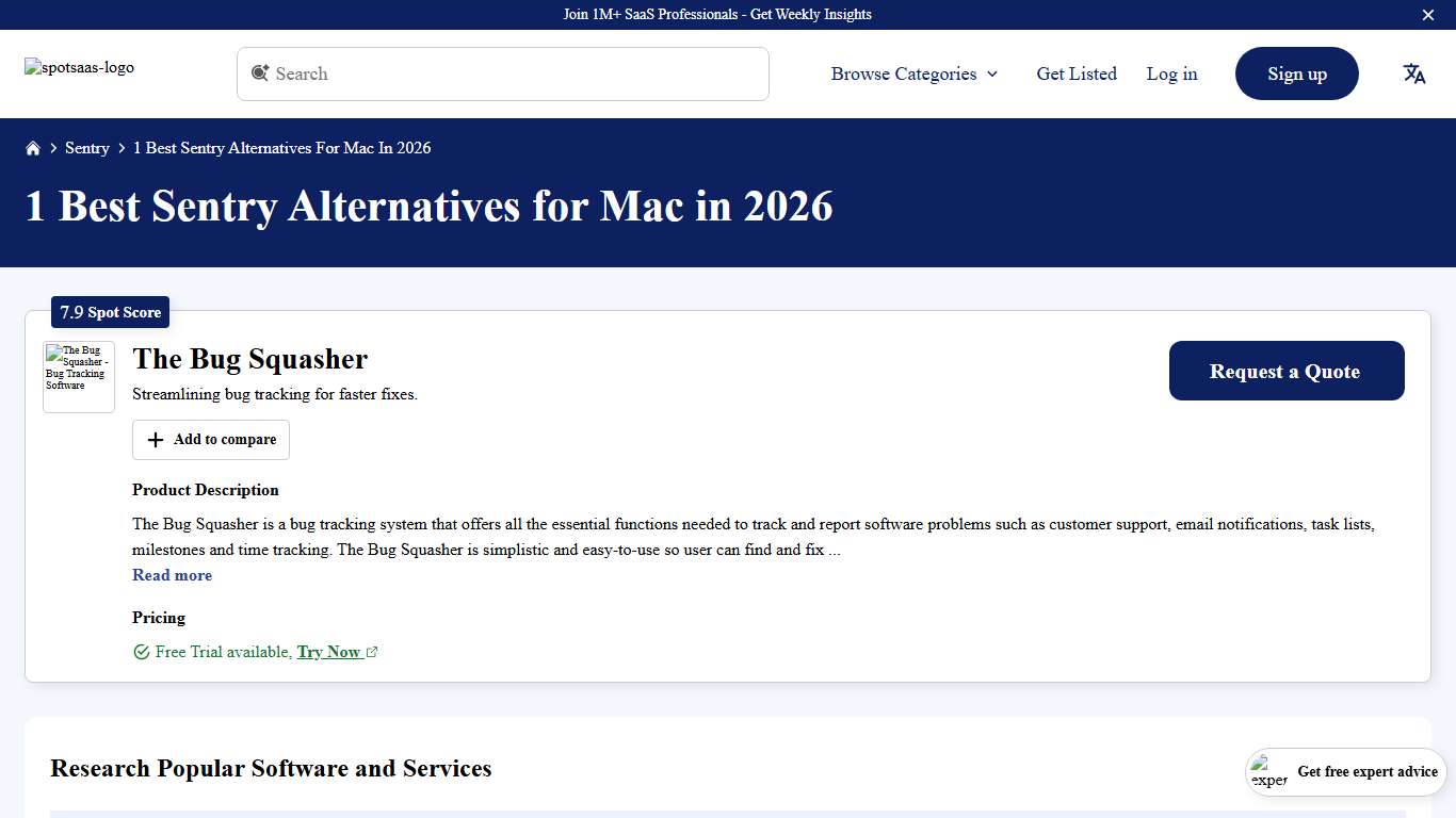 List of Sentry Alternatives for Mac in 2026 on Spotsaas