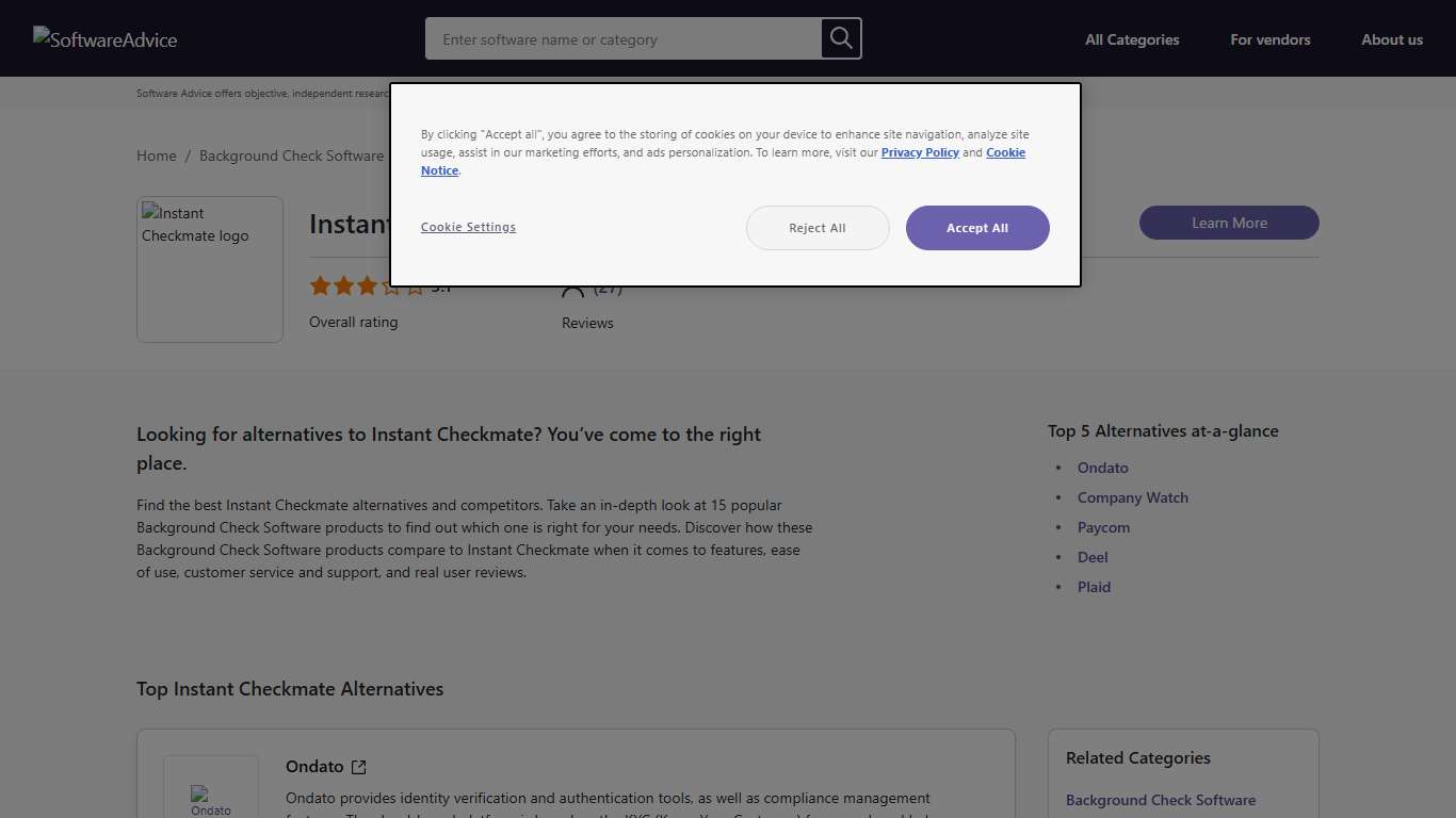 Find Top 15 Instant Checkmate Alternatives - Software Advice UK 2026